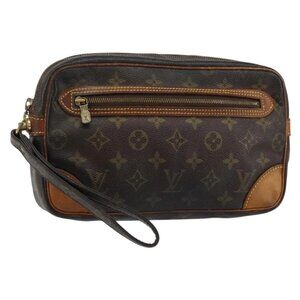 LOUIS VUITTON Monogram Marly Dragonne GM Clutch Bag M51825 LV Auth BA6925